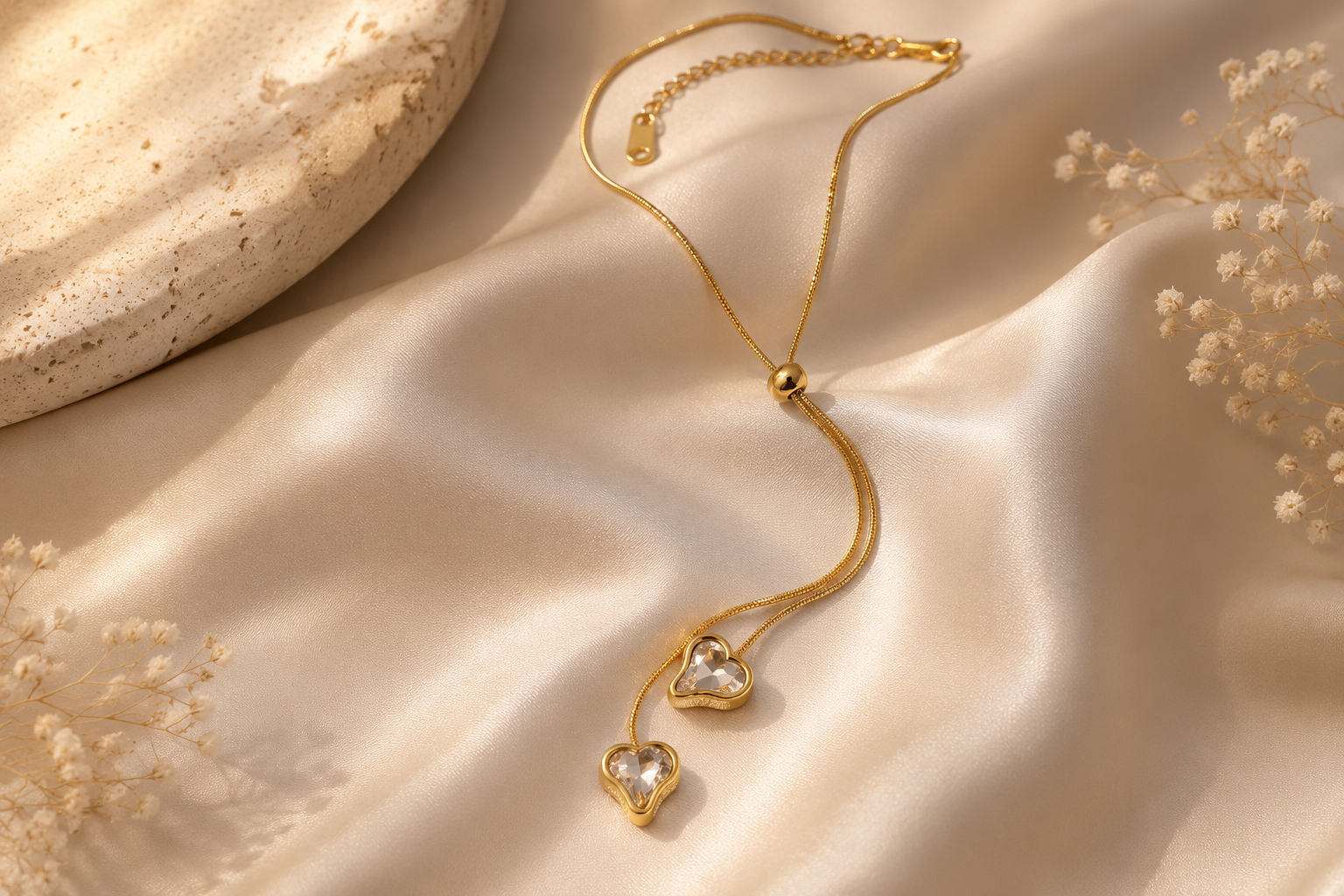 Diamond Heart Anti Tarnish pendant