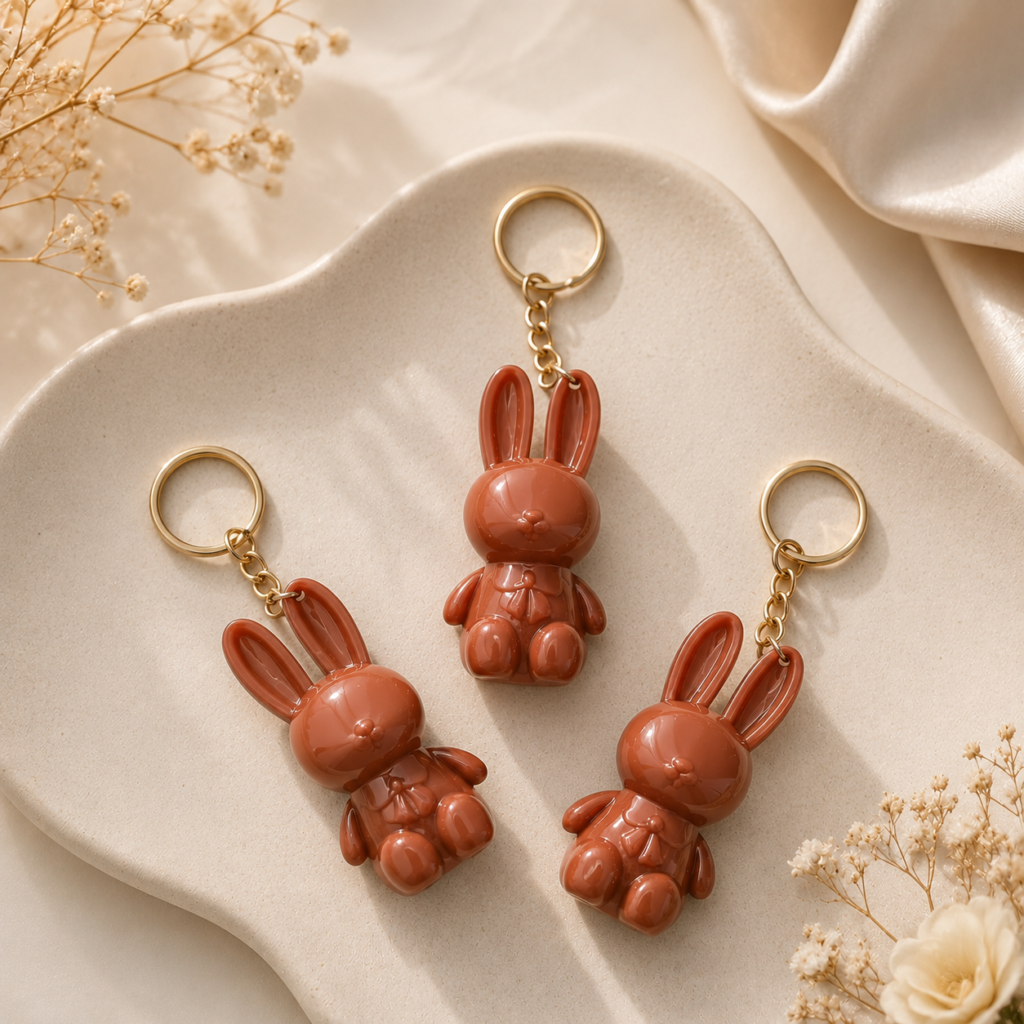 Teddy Lipgloss keychain