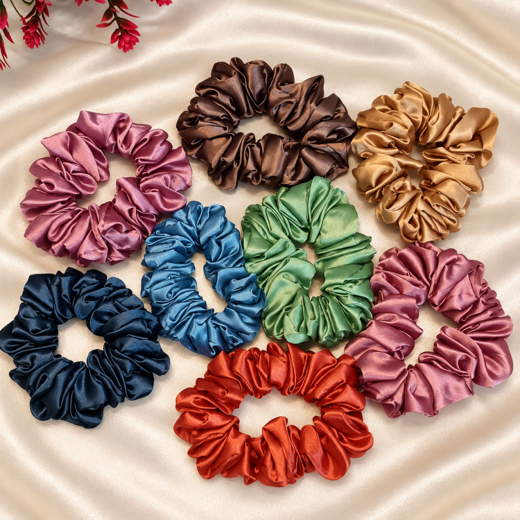 Satin scrunchy