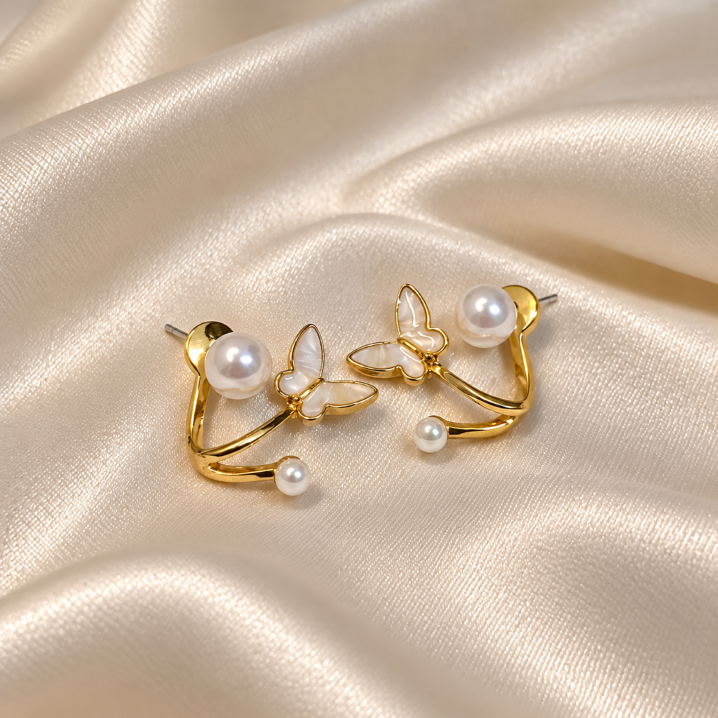 Dual butterfly earing 🦋