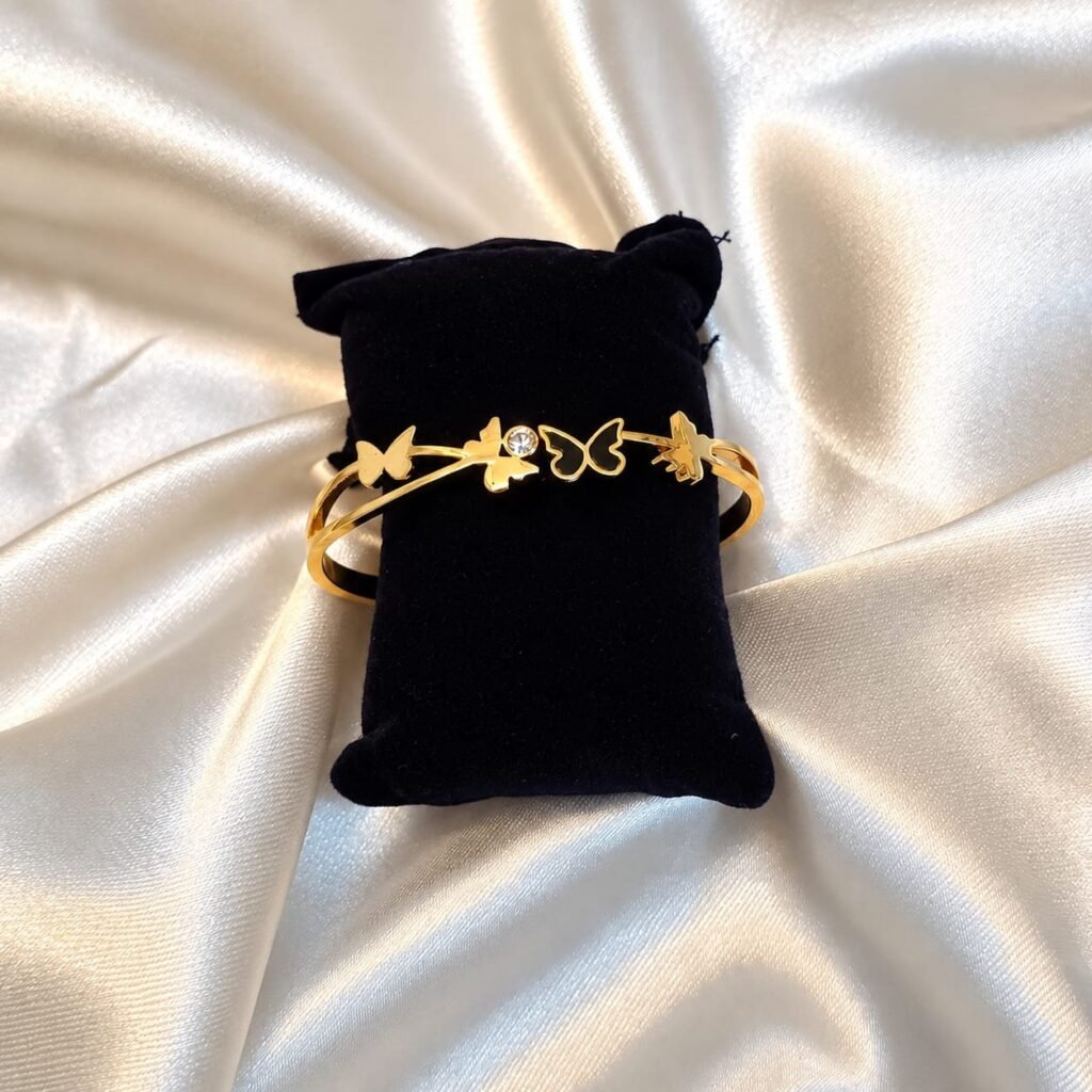 Anti Tarnish Butterfly Kada Bracelate