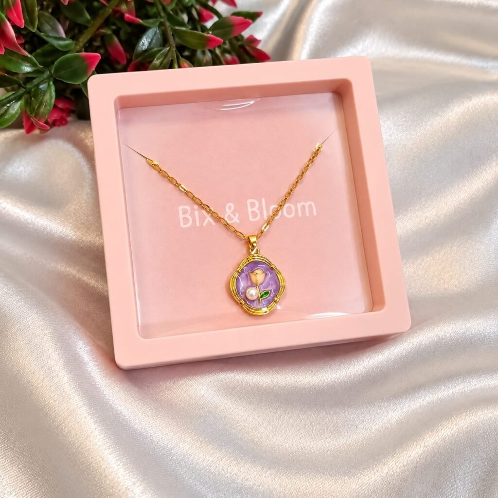 Anti Tarnish Tulip Pendant